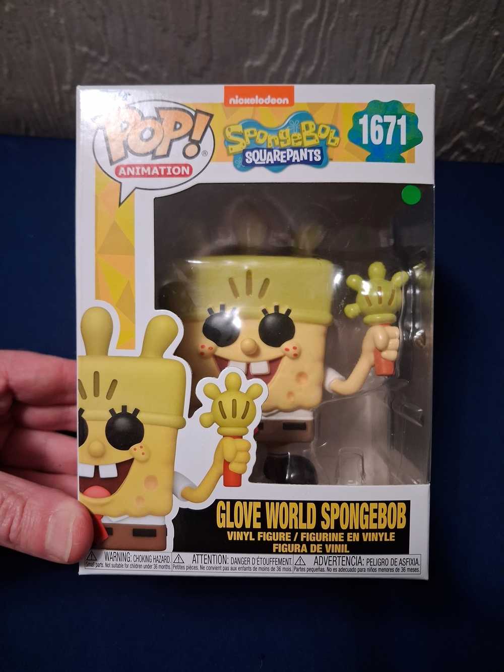 🏷️ Funko Pop Glove World SpongeBob #1671 NIB SpongeBob 25th Anniversary
